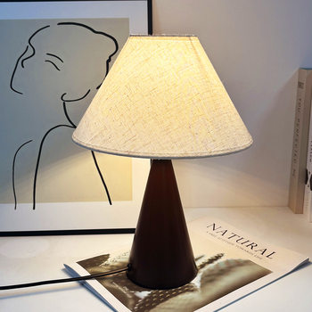 Medieval-Style Light Luxury Table Lamp, Simple American Retro Print, Nordic Table Lamp, Decorative Bedroom Atmosphere Night Light, Room