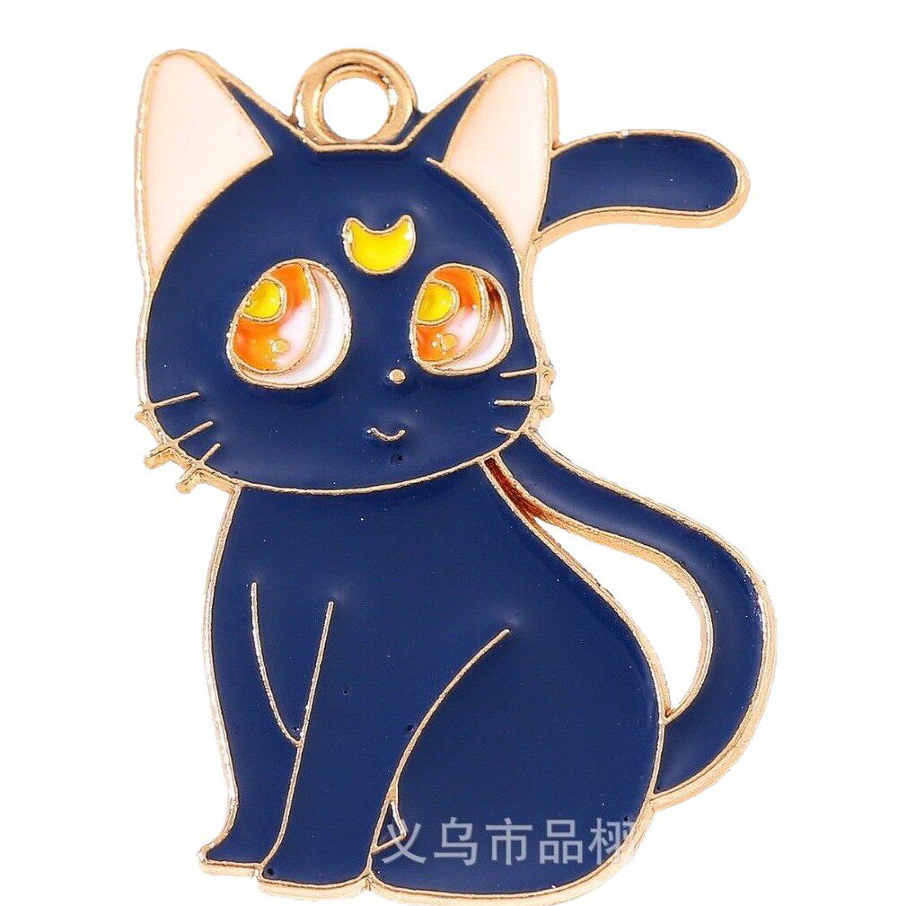 Cat, Peacock, Cute Animal, Oil Drop Jewelry Accessories, DIY Alloy Pendant, Phone Chain, Keychain, Handmade Ornament