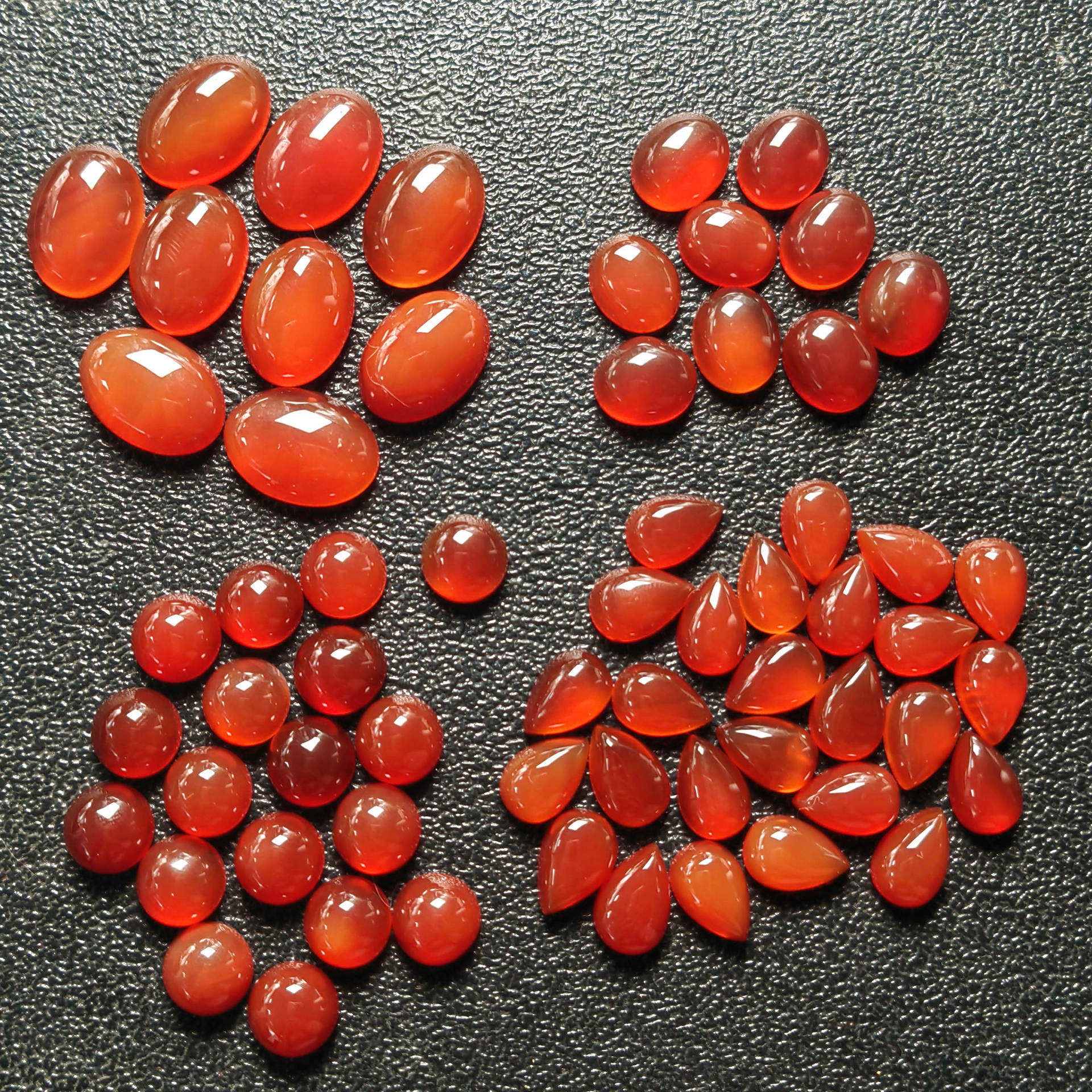 【 红玛瑙椭圆戒面】天然圆形宝石饰品戒面 diy手工艺品椭圆戒面