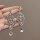 Серебряная игла, бриллиантовый цветок, капля воды, серьги с кисточками, европейские и американские преувеличенные серьги 2025 года, новые легкие роскошные серьги высокого класса для женщин mini 65