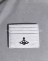 Horizontal white toothpick pattern card holder