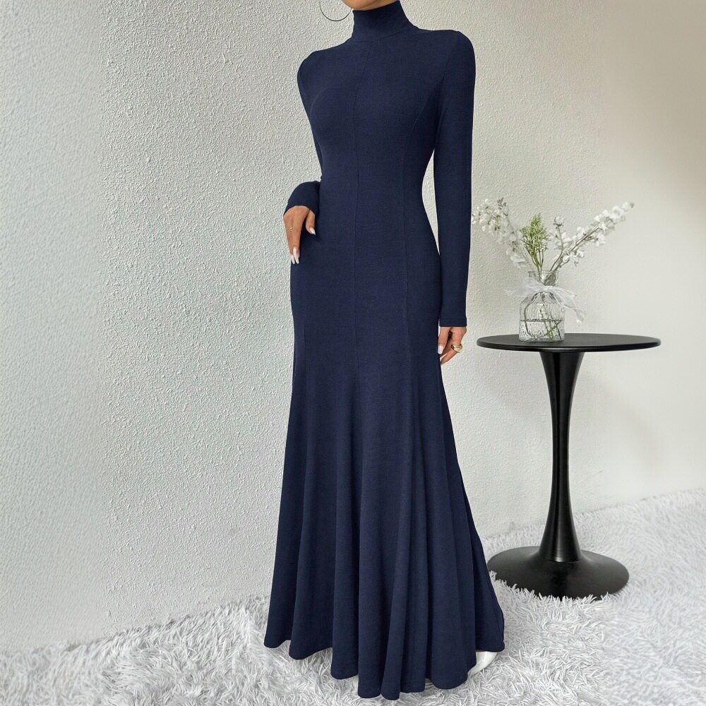 High Neck Bodycon Dress Elegant Style Spring Summer Collection Chic Design Wholesale Available