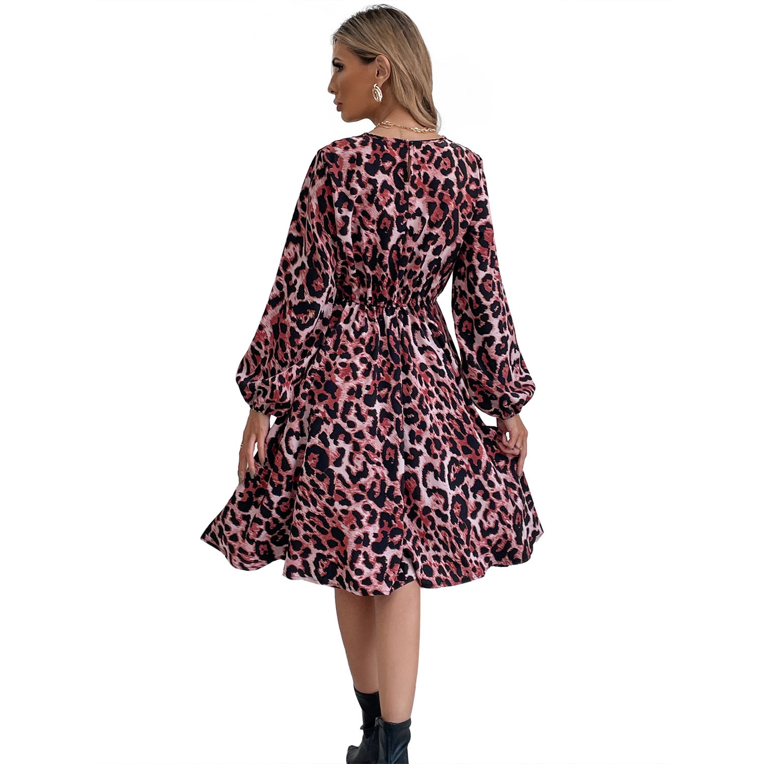 Casual Floral Long Sleeve Dress Sexy Fit Versatile Style Trendy Design Perfect for Daily Wear Wholesale Available