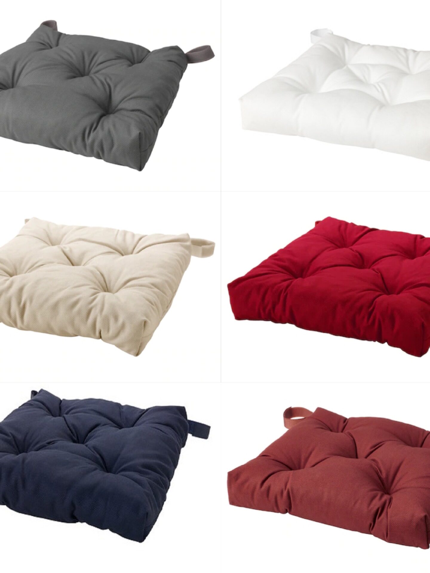 Pure Cotton Dining Chair Cushion Office Sedentary Ass Cushion Breathable Cushion Bay Window Cushion Sofa Cushion Two Pieces Free Shipping
