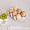 Ins Kitchen Simple Ceramic Egg Tray Storage Box Household Refrigerator Special Fresh-Keeping Box Storage and Organization