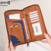 Cross-Border New Rfid Passport Bag Large Capacity Long Zipper Passport Wallet Multi-Functional Travel Storage Document Bag