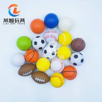 Cross-Border 4cm spray paint ball pu Foam mini football solid sponge ball elastic vent pressure ball vent tennis
