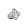 Silver powder zirconium (four-leaf clover)