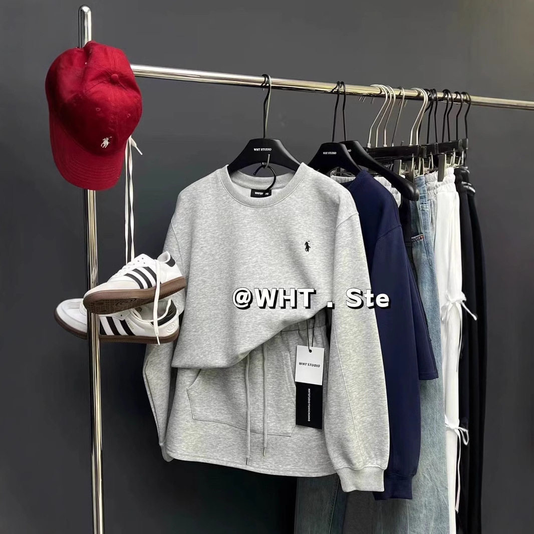 Pony Label Casual suit Women's Spring Autumn and Winter New Sweater Skirt Sports Style Slimming Age-reducing Two-piece Set