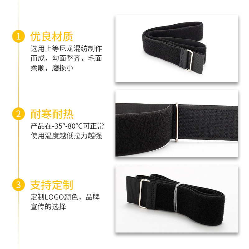 in stock Logistics Cargo Strap Luggage Moving Non-elastic Packing Strap with Anti-buckle Velcro Fixed Strap