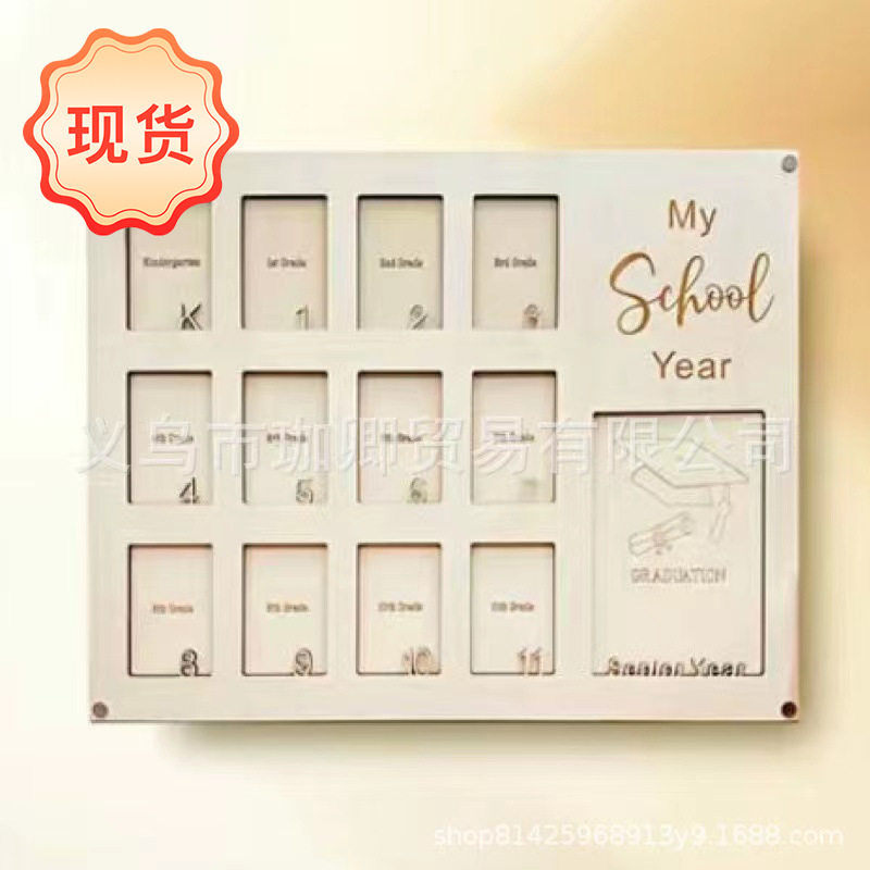 Cross Border School Years Photo Frame Graduation Wooden Photo Frame Photo Collage Gift