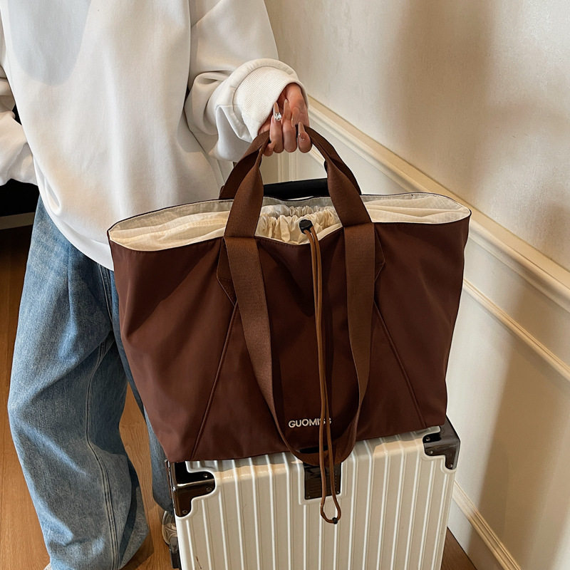 Drawstring Simple Fitness Training Bag Lightweight Breathable Portable Travel Bag Women's Korean Version Commuting Versatile Yoga Sports Bag