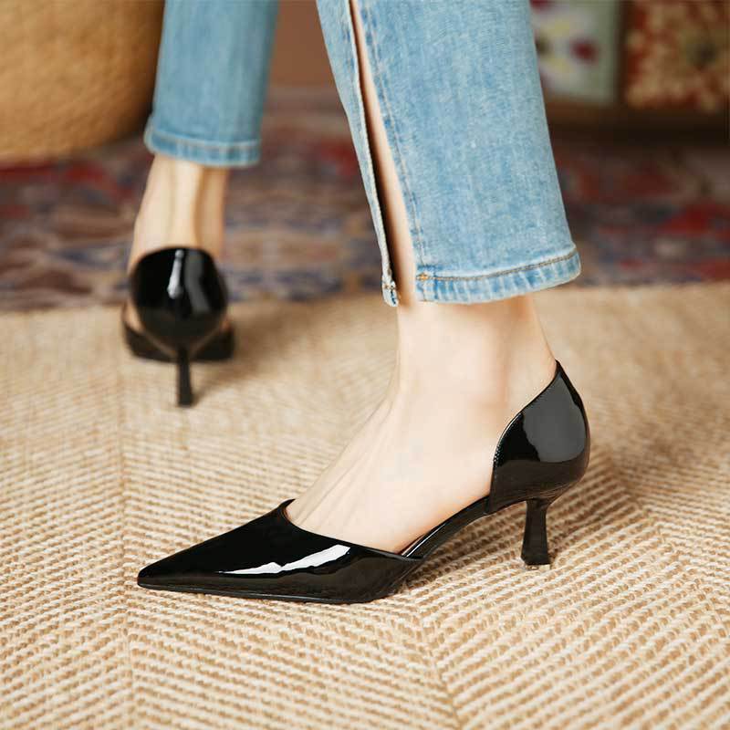(Mới) Mã L0278 Giá 670K: Giày Cao Gót Nữ Hutde Mũi Nhọn Gót Nhọn Giày Dép Nữ Chất Liệu G02 Sản Phẩm Mới, (Miễn Phí Vận Chuyển Toàn Quốc).