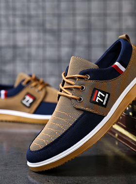 中老年士休闲鞋鞋士百搭布鞋