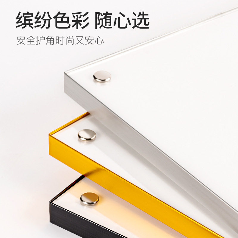 Aluminum alloy poster frame acrylic borderless display frame magnetic a3 poster frame a4 photo frame Wall 8K advertising frame