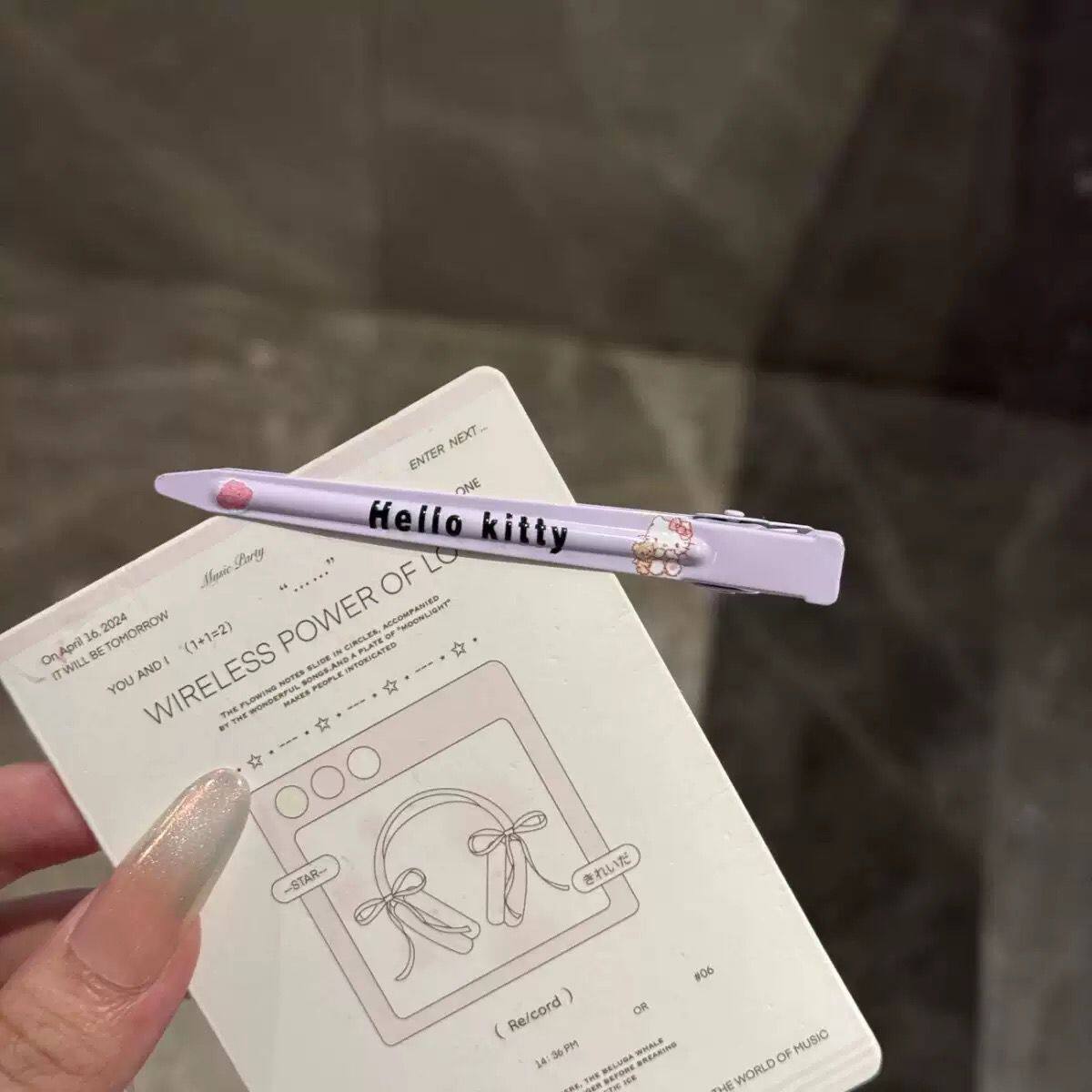 卡通kt猫侧边夹发夹学生蓬松洗脸化妆一字夹高颜值碎发刘海夹发卡
