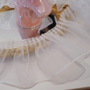 10cm wide in stock organza lace dress dress sofa diy wrinkled lace decorative lace