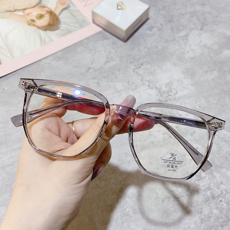 TR8921 Large Frame Small Glasses Frame for Male and Female Students Elegant and Comfortable Girls' Anti-Blue Light Mobile Phone Glasses Frame