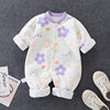 Baby's one-piece clothing autumn and winter cotton thin cotton men's and women's baby warm kayak climbing clothing newborn baby clothes