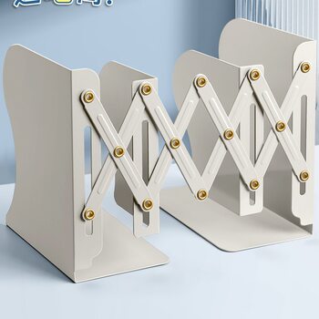 Retractable Book Stand with Pen Holder Bookshelf Integrated Desktop Book Storage Rack High School Student Bezel Book Clip Foldableing Fixed