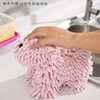 Cartoon puppy chenille towel cute fun multifunctional household cartoon animal creative towel soft and cute