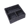Polypropylene Silk Storage Basket Cross-border Desktop Snack Woven Basket Black Square Woven Basket Multifunctional Storage Box