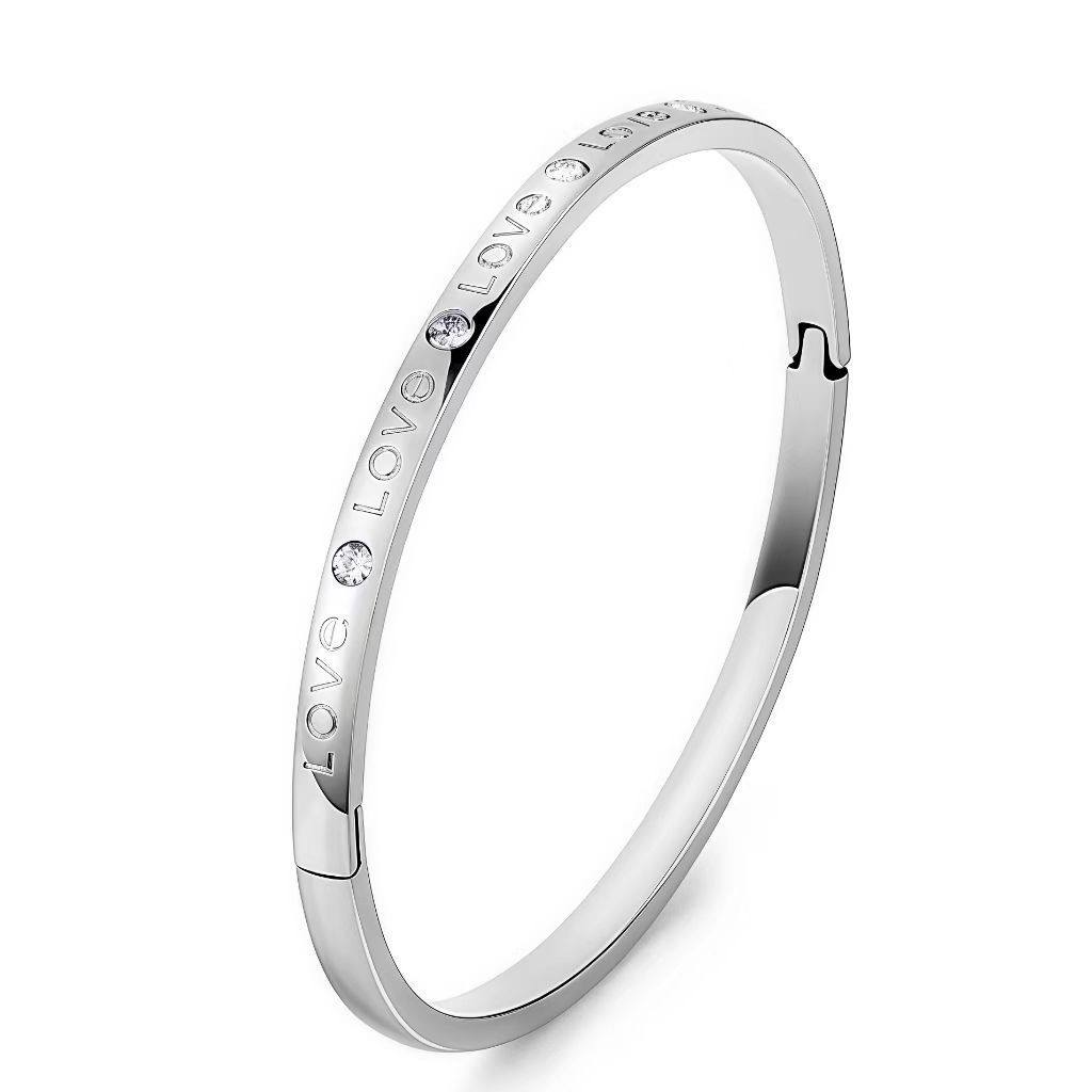 钛钢手镯女生高级感小众满天星不掉色镶钻精致排钻ins风满钻手环