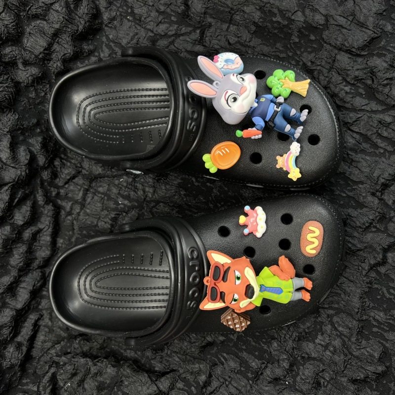 Crazy Animal Rabbit Police Officer Judy Cute Shoe Accessories Couple Cute Shoe Buckle DIY Cartoon Creative Shoe Flower