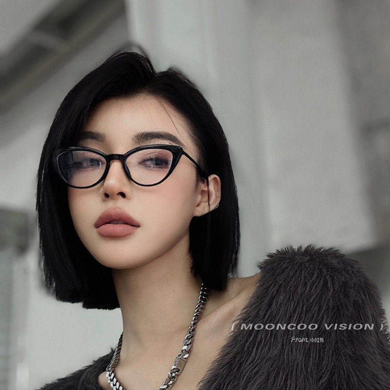 Hot-Selling Butterfly Frame Glasses Frame Women's Tr Frame Face-Showing Small Glasses Frame Trendy Street Frame Photo Frame 2334