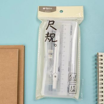 6-piece set of 6-piece ruler for students to learn drawing suit pen compasses ARL960V2