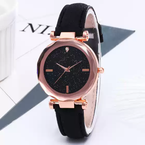 2018 New online celebrity starry sky watch women's fashion trendy TikTok same Korean style Starry Sky DR student Foreign Trade Watch