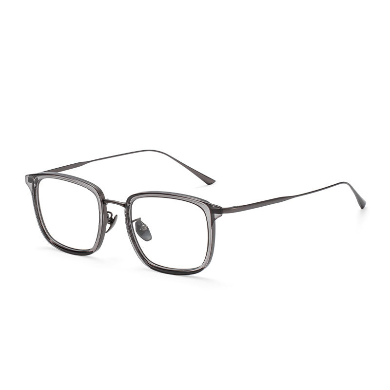 Ultra-Light Designer Glasses Frame 03005 Large Frame Titanium Frame Without Makeup Can Be Equipped with Prescription Myopia Glasses Frame