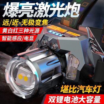 LED headlamp strong light charging outdoor night fishing long-range flashlight super bright head-mounted miner's lamp