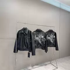 2025 Autumn/Winter New E@Rd Melancholic Rich Second-Generation Smoking Embroidered Lambskin Jacket Wholesale