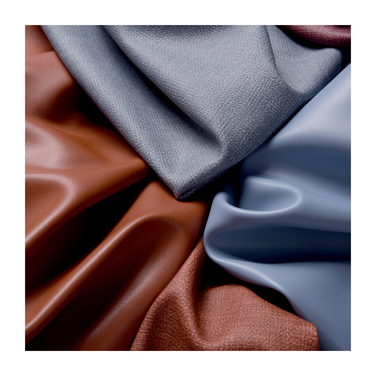 1.1mm nappa leather half PU leather fabric Nappa pattern linen clothing skirt handbag belt artificial leather