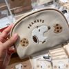 In-Stock Japanese Snoopy Plush Embroidered Makeup Bag Cartoon Cute Shell Bag Large Capacity Storage Bag