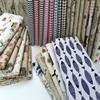 Floral Cotton and Linen Fabric Plaid Sofa Fabric Canvas Pastoral Handmade Bag DIY Cloth Head Tablecloth Printing Sub-King