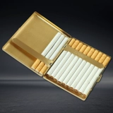 Медный портативный ультратонкий портсигар, ретро подарочная коробка, подарок на день рождения