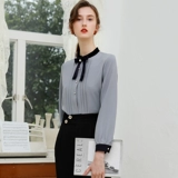 Белая весенняя сексуальная ретро рубашка, тренд сезона, в западном стиле