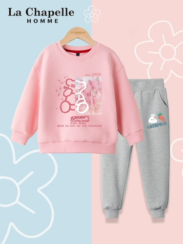 La Chapelle Girls Whothirts Spring и осень 2024 г. Новая большая детская одежда для девочек осенняя одежда Детская осенняя одежда для осенней одежды