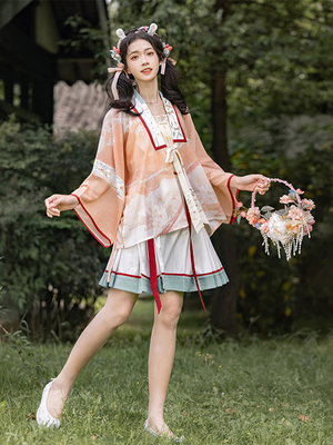 taobao agent 汉尚华莲 Set, genuine summer Hanfu, Chinese style