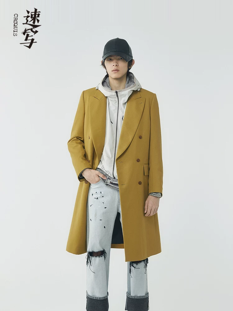 [【商场同款】速写男装2021春新品风衣外套修身文艺简约9LB223220]