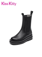 Kiss Kitty Martens, короткие сапоги на платформе, челси, коллекция осень 2020 года, средней длины