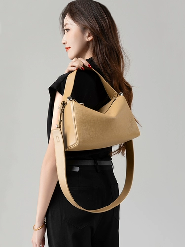 Кожаная портативная подушка, сумка через плечо, сумка на одно плечо, изысканный стиль, из натуральной кожи