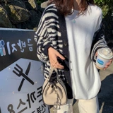 Демисезонный трикотажный свитер, модные джинсы с начесом, кардиган, куртка, 2020, популярно в интернете