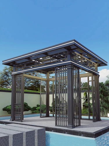 Дорожная современная металлическая вилла, алюминиевый сплав, делается под заказ