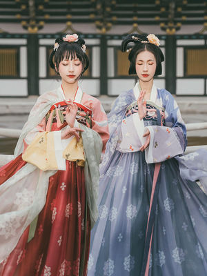 taobao agent 汉尚华莲 Zhanluqi chest shirt skirt female Hanfu authentic original embroidered broken skirt Half-sleeve shirt-not supplemented after sale