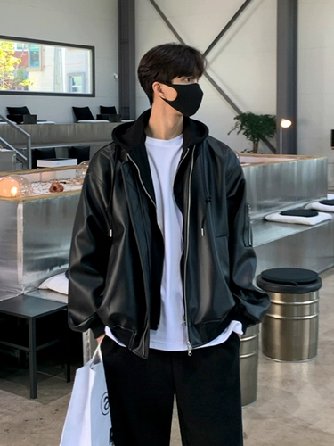 Mrcyc Мужская куртка, элитный корейский модный комплект с капюшоном, свободный крой