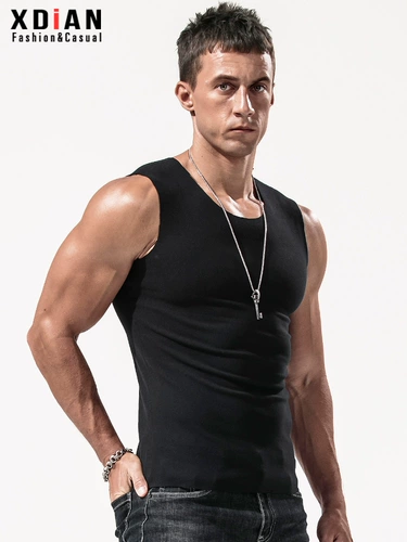 Мужской удерживающий тепло жилет, бархатный демисезонный лебедь без рукавов, увеличенная толщина, в обтяжку, Германия