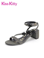 Fairy Wind Fashion Shoes kisskitty 20120 летние новые звездные бриллианты Блоки Средние сандалии